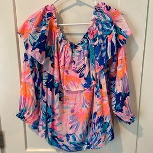 Lilly Pulitzer off the shoulder top